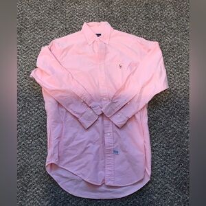 Men's Ralph Lauren Pink Long-Sleeve Button-Down Shirt Size 15.5-32